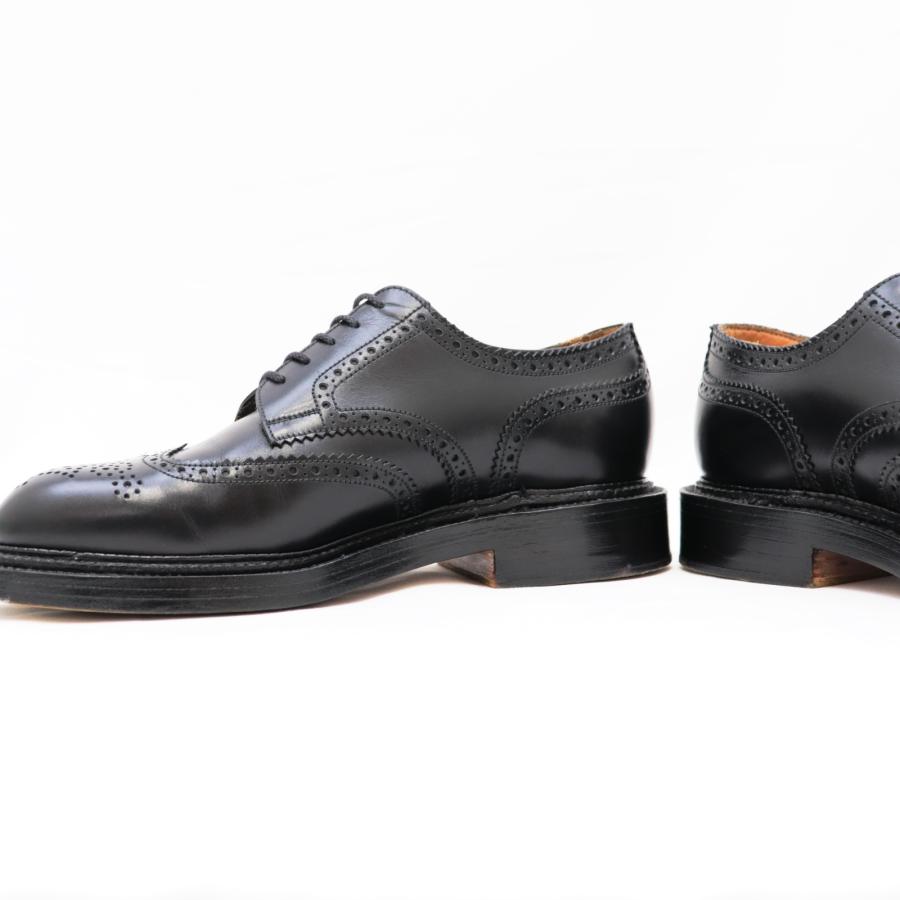 JMウエストン 590 トリプルソールダービー ウイングチップ レザーシューズ メンズ 黒 5.5D TRIPLE SOLE DERBY BLACK J.M.WESTON｜opal-shop1｜05