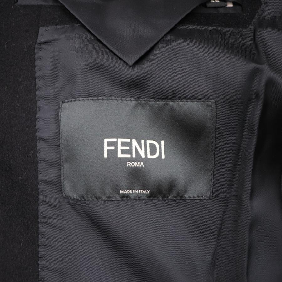 FENDI 美品 フェンディ ズッカ柄 ミンクファー チェスターコート FENDI 美品 フェンディ ズッカ柄 ミンクファー チェスターコート