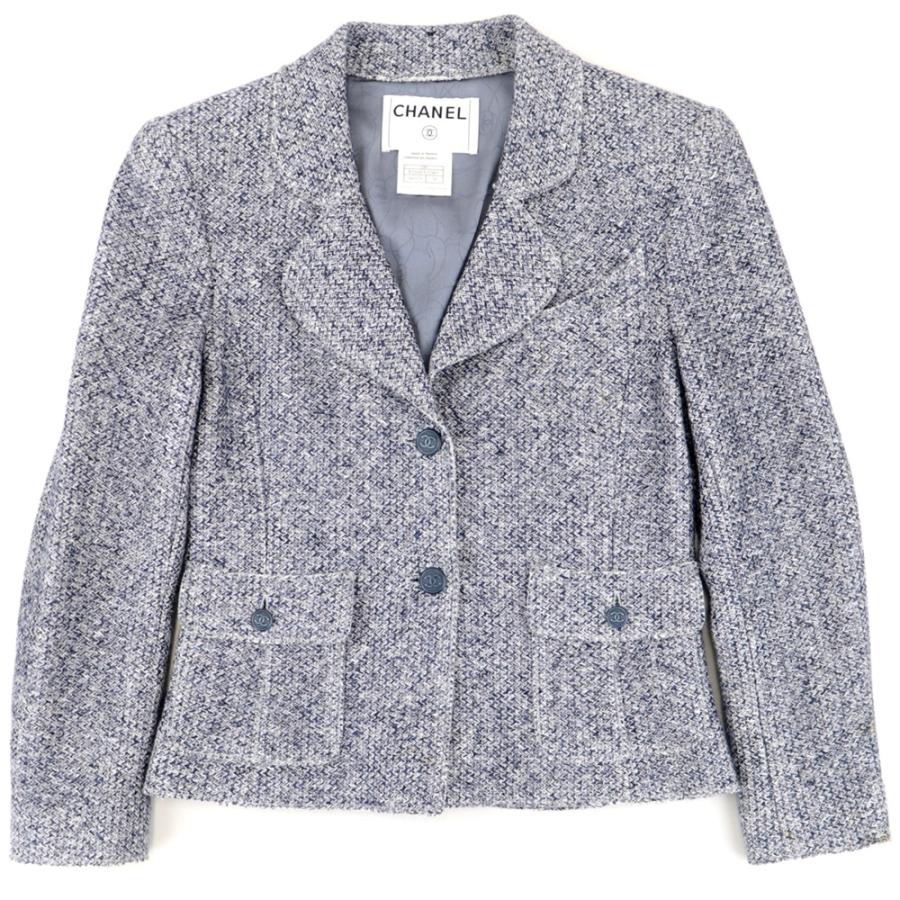 CHANEL シャネル 03P ツイード テーラードジャケット レディース  