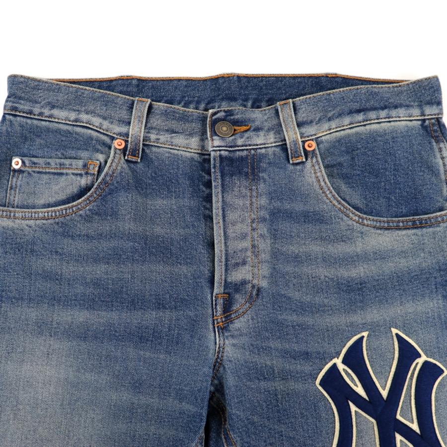 GUCCI グッチ 18AW ニューヨークヤンキース デニムパンツ メンズ