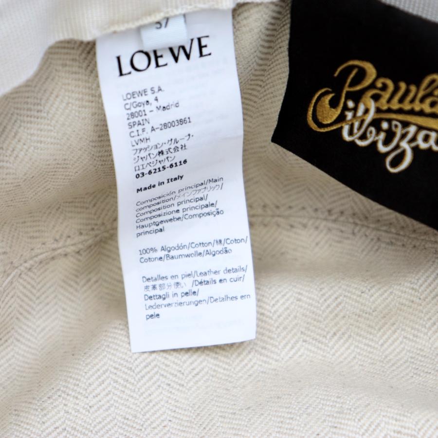 LOEWE 美品 ロエベ フレイド フィッシャーマン ハット デニム