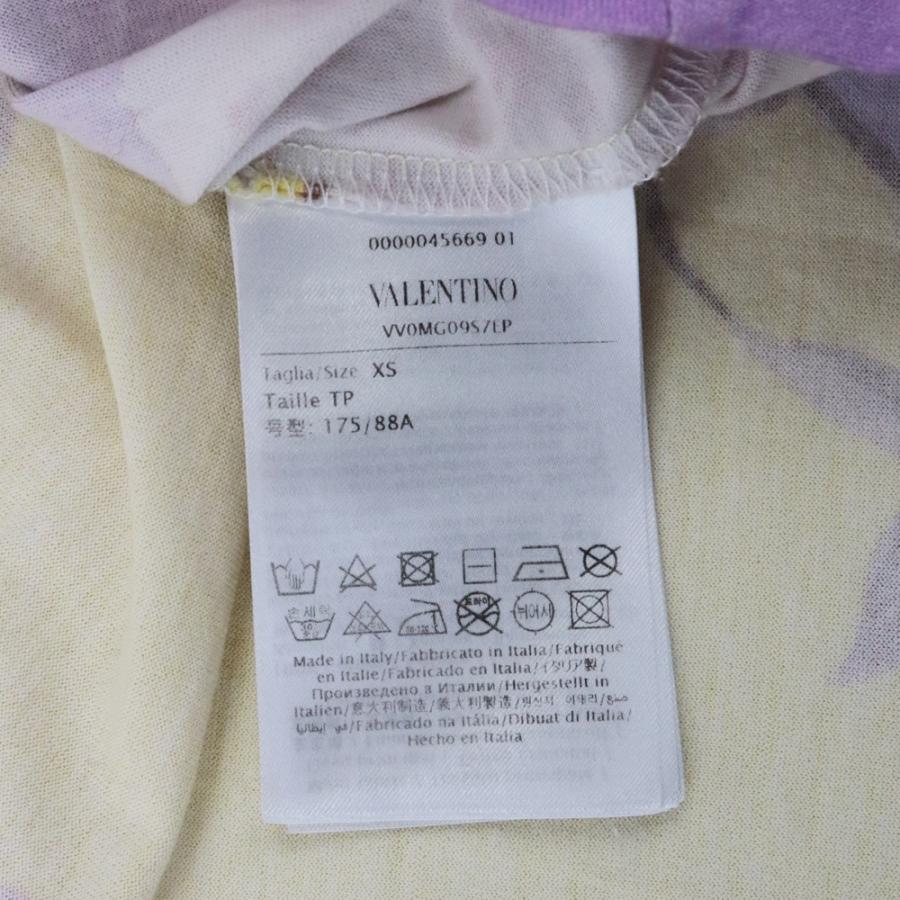 VALENTINO ヴァレンティノ 花柄 ロゴプリント 半袖Tシャツ VALENTINO ヴァレンティノ 花柄 ロゴプリント 半袖Tシャツ