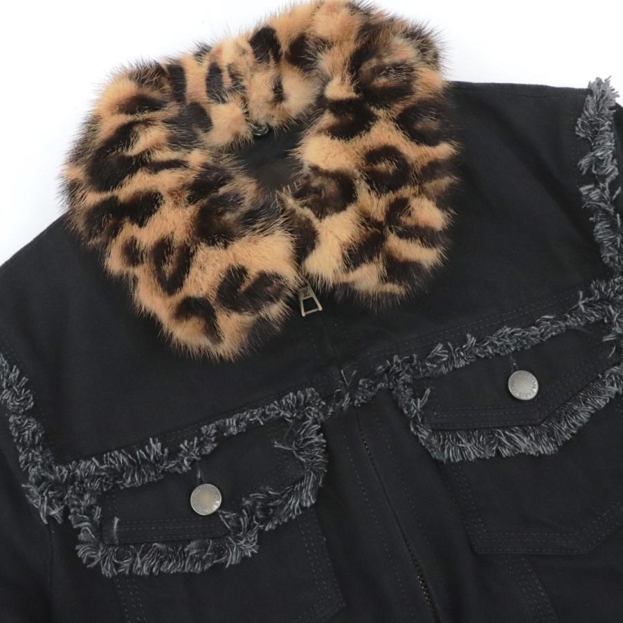 LOUIS VUITTON 美品 ルイヴィトン 07AW ミンクファーデニム