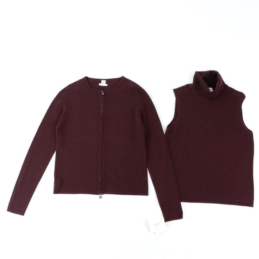 好評にて期間延長】 新品同様 エルメス カシミヤニットアンサンブル