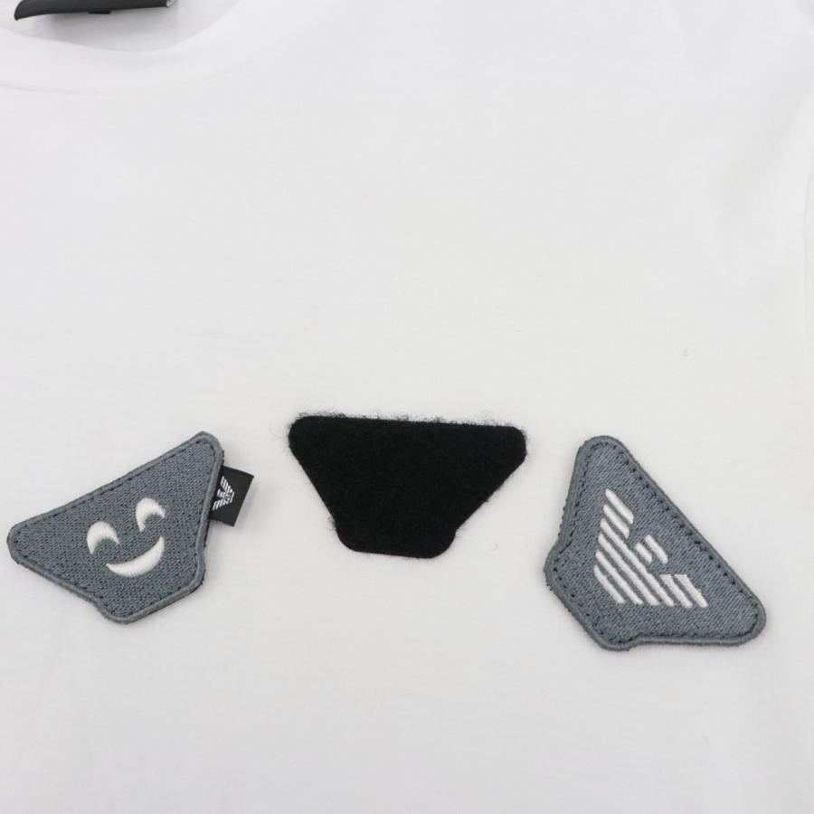 【新品】エンポリオ・アルマーニ 切替ロゴワッペン Tシャツ EMPORIO ARMANI 美品 エンポリオ・アルマーニ 切替ロゴワッペン