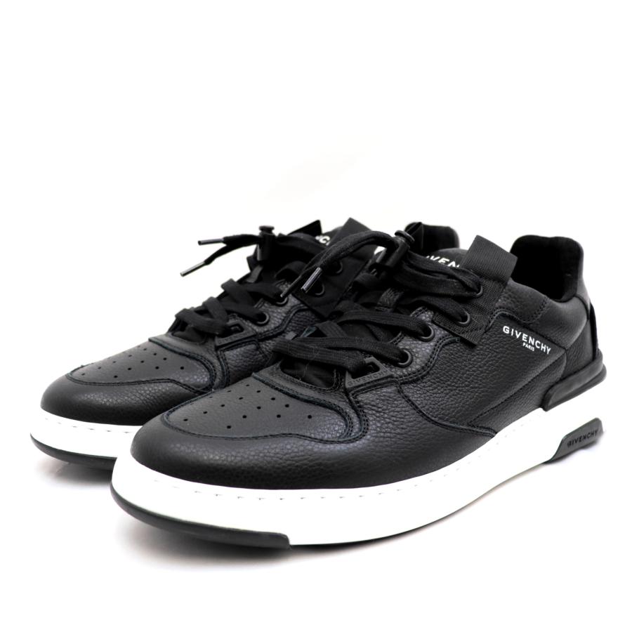 美品 ジバンシィ ロゴ レザー スニーカー メンズ 黒 43 FR0220 GIVENCHY  :2100020000015403:オパールヤフーショッピング店 - 通販 - Yahoo!ショッピング