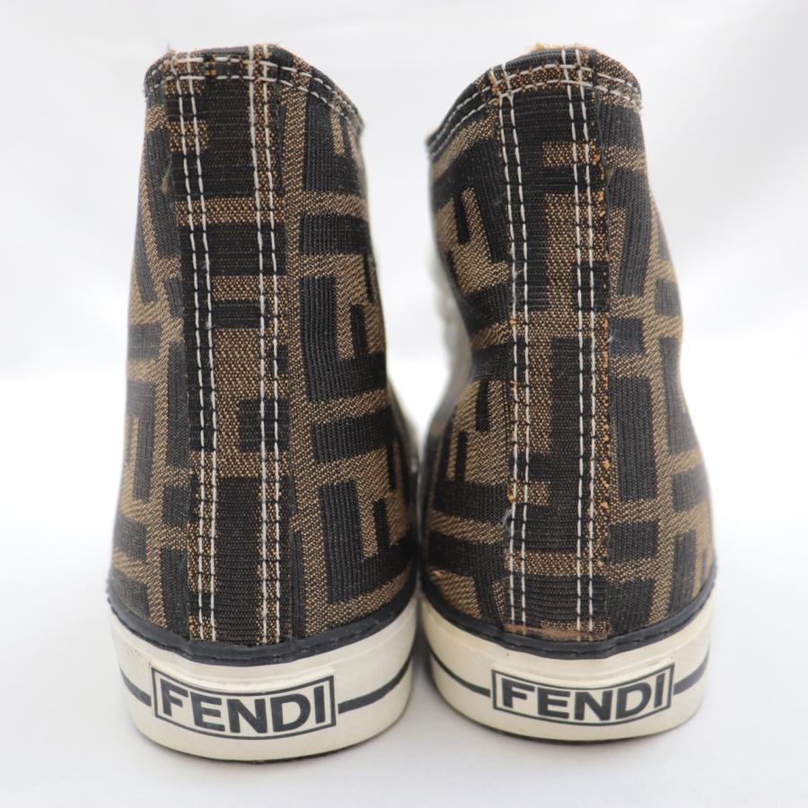 FENDI フェンディ　レイン　ブーツ　靴　スニーカー　ズッカ柄 FENDI フェンディ レインブーツ レディース サイズ36 ズッカ