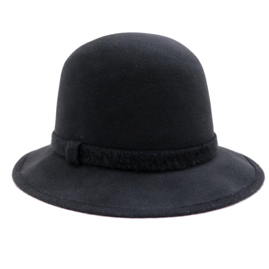 HERMES 【クリアランスSALE】美品 エルメス ウールフェルトハット 黒