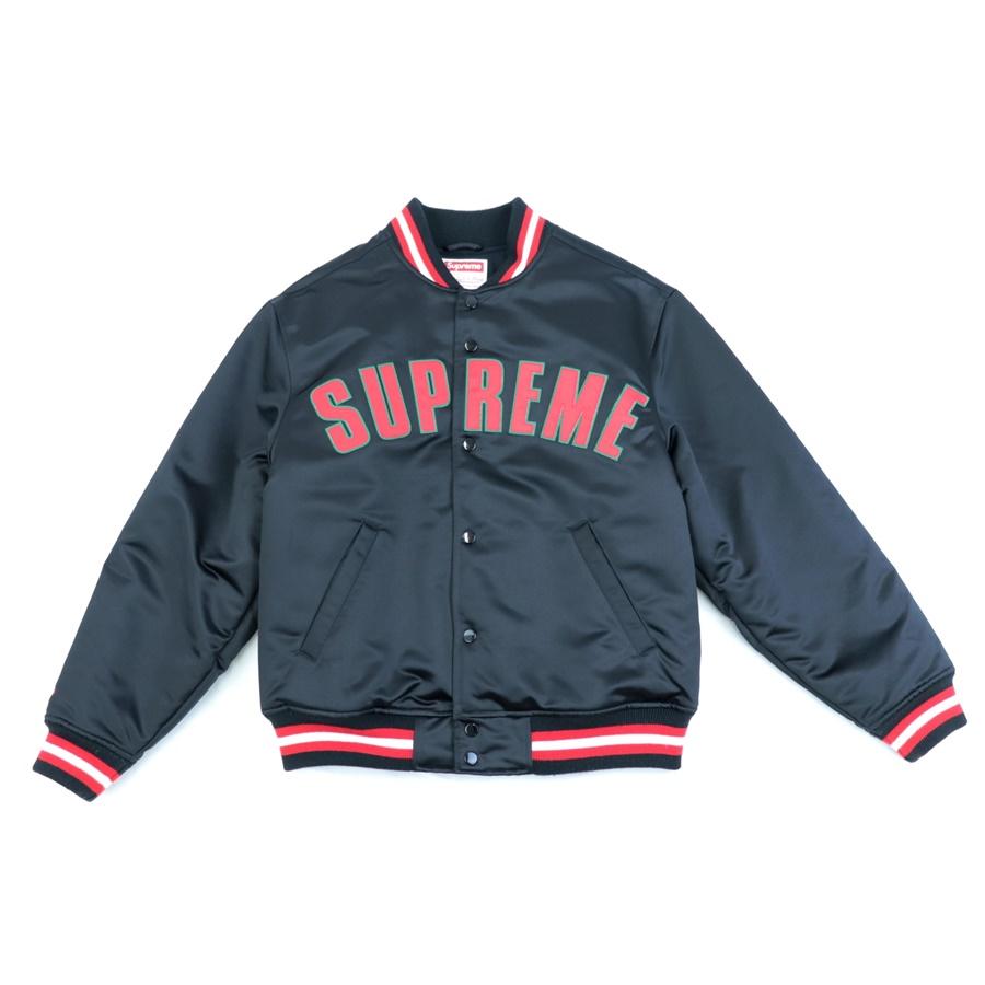 Supreme 美品 シュプリーム × Mitchell & Ness 21SS Satin Varsity 