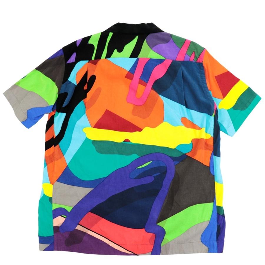 sacai 新品同様 サカイ x KAWS 21AW コーデュロイ 開襟 半袖