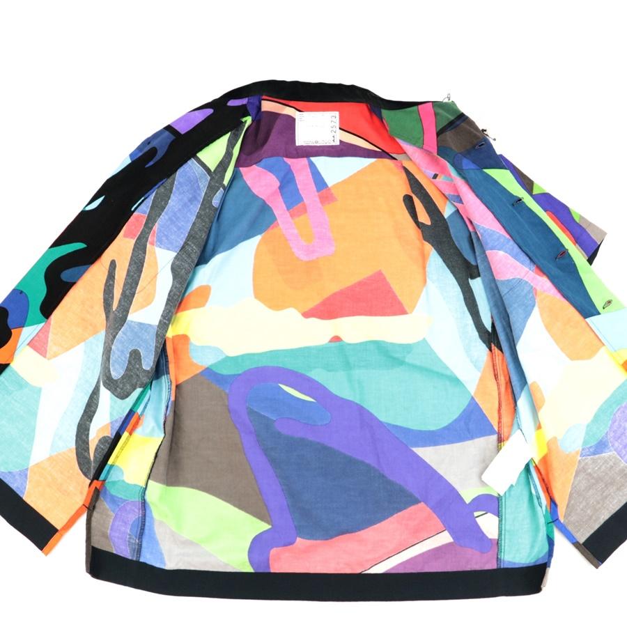 sacai 新品同様 サカイ x KAWS 21AW コーデュロイ 開襟 半袖シャツ