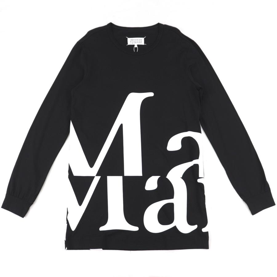 未使用 メゾンマルジェラ ロゴプリント 長袖Ｔシャツ レディース