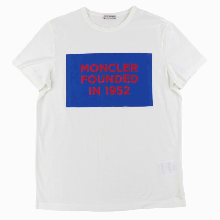 美品 モンクレール 20SS FOUNDED IN 1952 半袖Tシャツ メンズ 白 M 