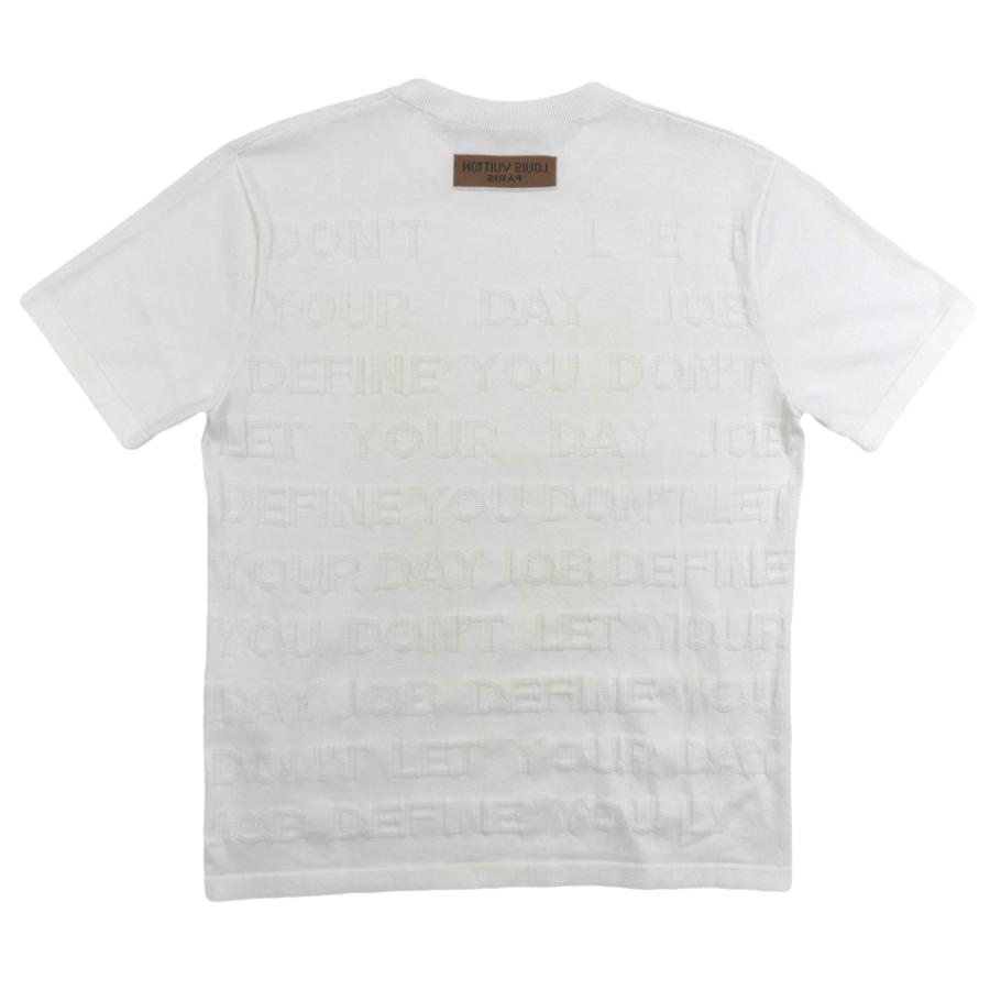 洗濯機可 美品 ルイヴィトン 21AW レターニット 半袖Ｔシャツ メンズ