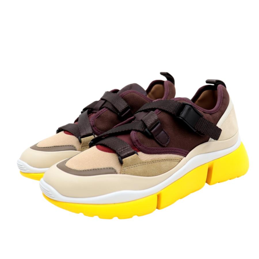 Chloe 未使用 クロエ Sonnie ロートップ スニーカー レディース マルチ 