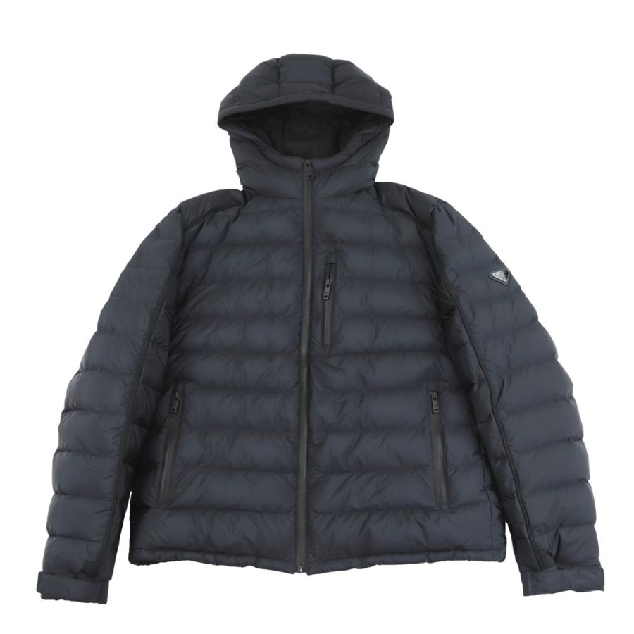 PRADA☆24FW トライアングルロゴ ダウンパディングジャケット 国内即発【PRADA】トライアングルロゴ ダウンジャケット (PRADA