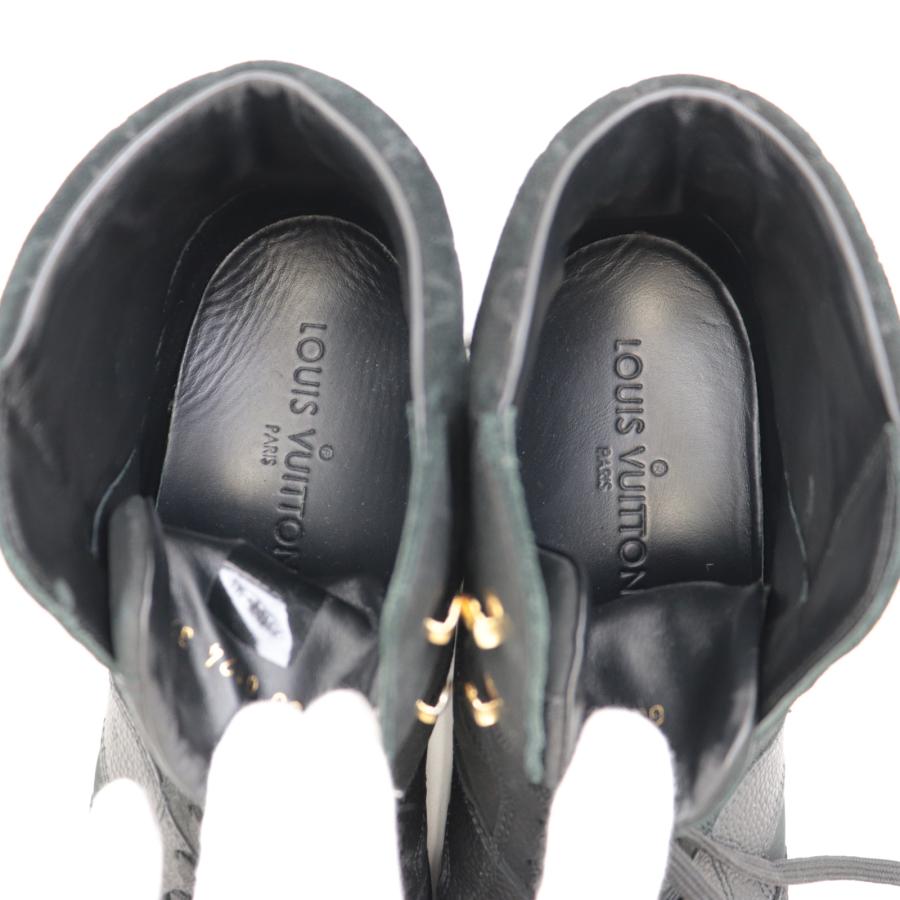 美品 ルイヴィトン モノグラムスエード切替 ハイカット スニーカー