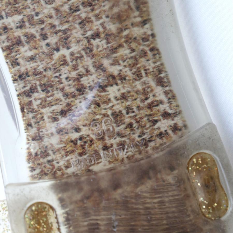 CHANEL 美品 シャネル カメリア ココマーク ラバー サンダル