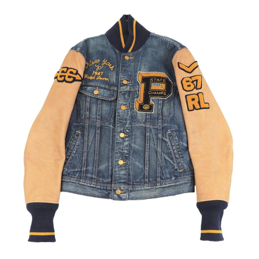POLO RALPH LAUREN ポロ・ラルフローレン レザー切替 デニム POLO RALPH LAUREN ポロ・ラルフローレン レザー切替 デニム