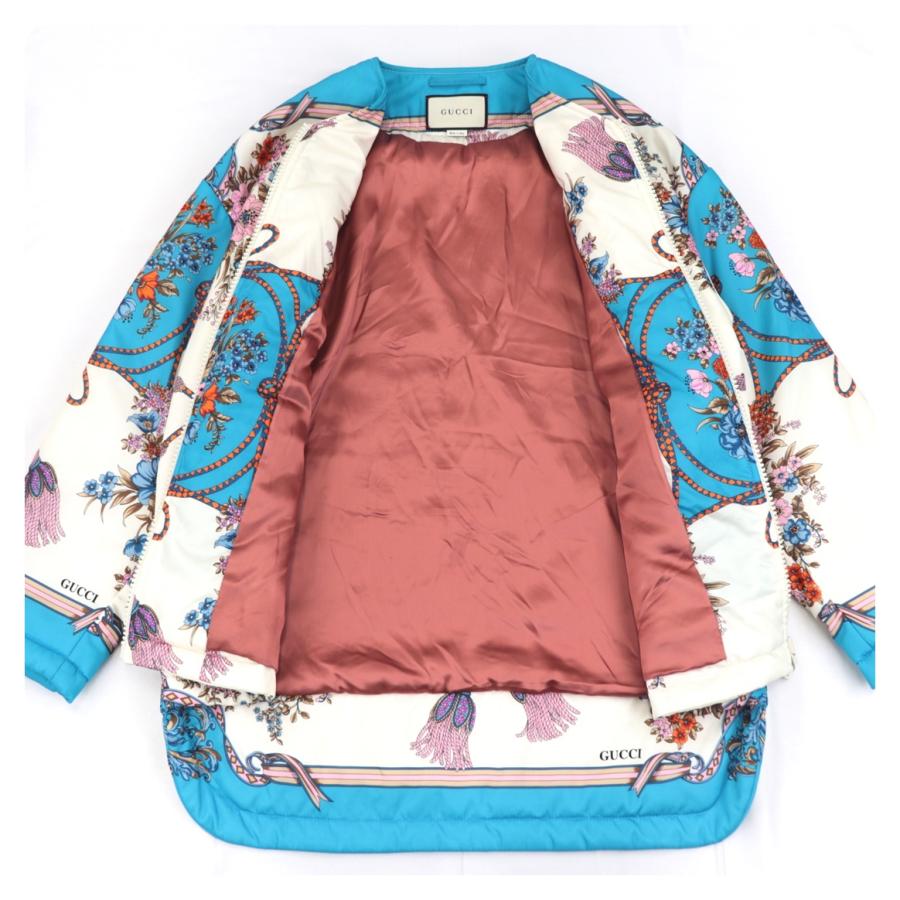 GUCCI 美品 グッチ 19SS フローラ ノーカラー ジップアップ