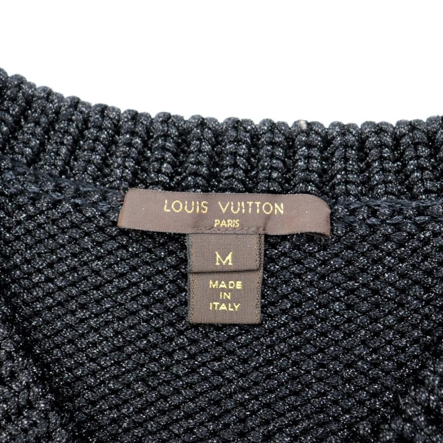 LOUIS VUITTON 美品 ルイヴィトン ラメ Vネックニット セーター