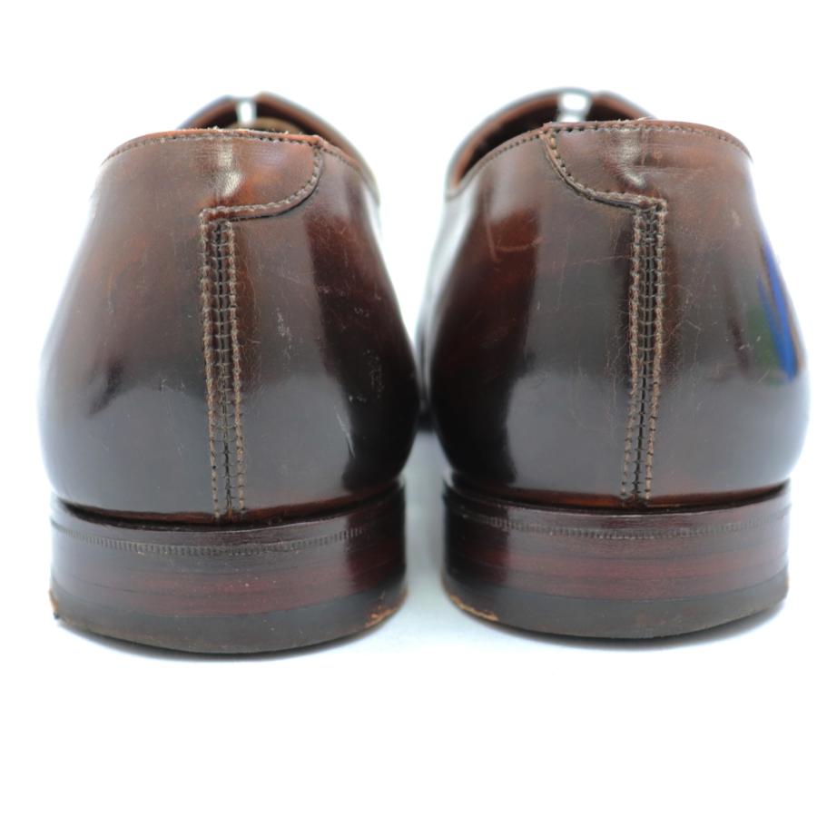 【良好】Crockett&Jones メダリオンシューズ 8E ブラック クロケット&ジョーンズ HARROW メダリオン ホールカットレザー