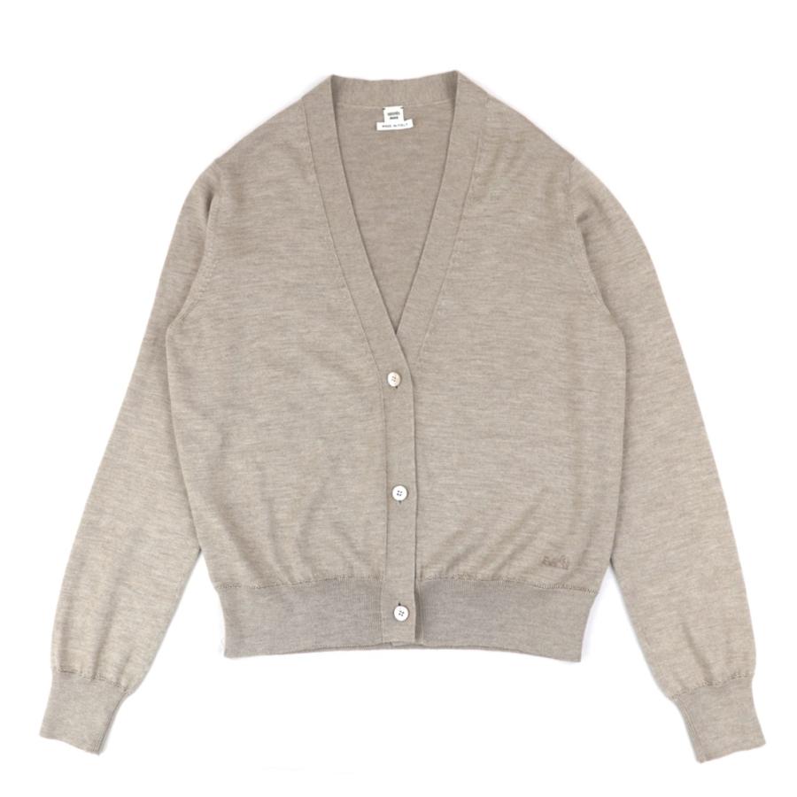 アーカイブ品　オールド　エルメス　 カーディガン　セリエボタン　シルク　44 エルメス(HERMES)エルメス シェーヌダンクル セリエボタン