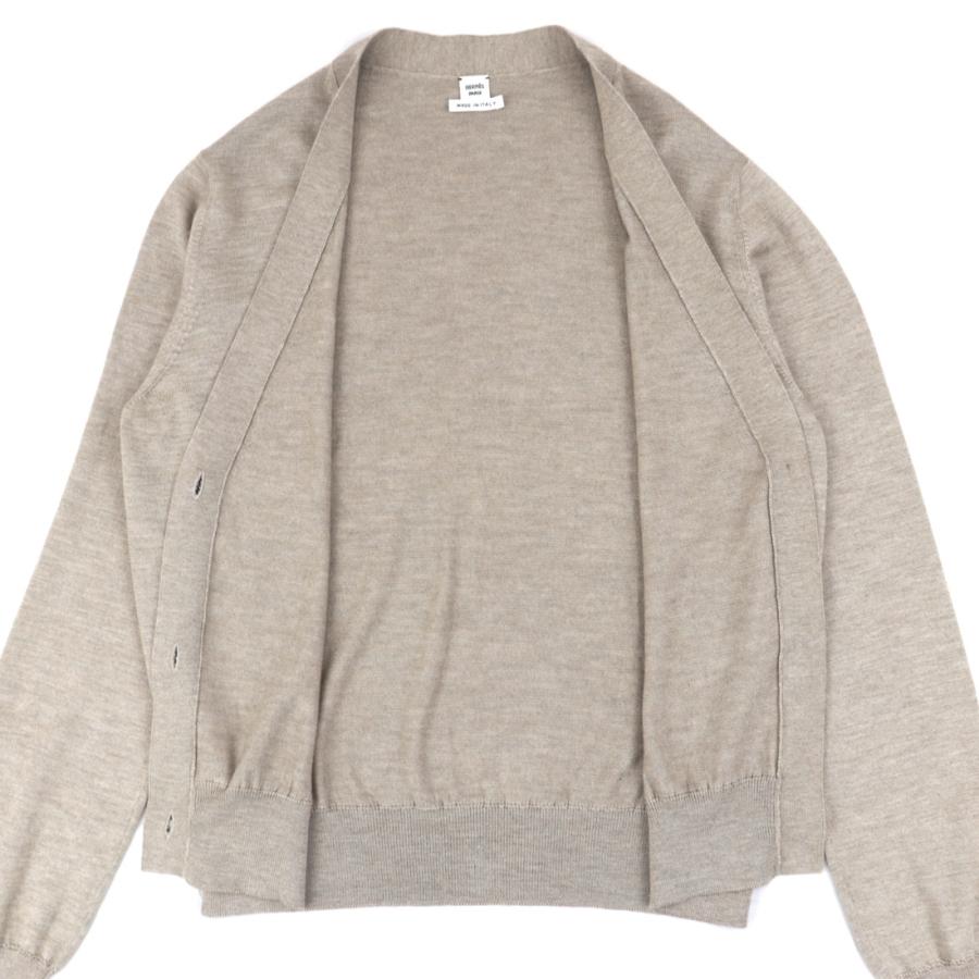 HERMES 美品 エルメス 馬刺繍 カシミアシルク ニット