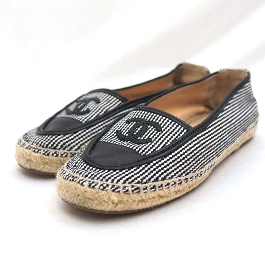 CHANEL 美品 シャネル 18SS ココマーク エスパドリーユ