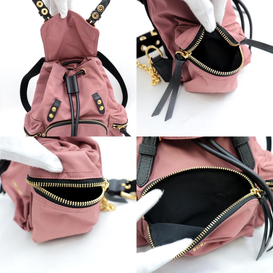 BURBERRY 美品 バーバリー チェーンナイロンリュックサック BURBERRY 美品 バーバリー チェーンナイロンリュックサック