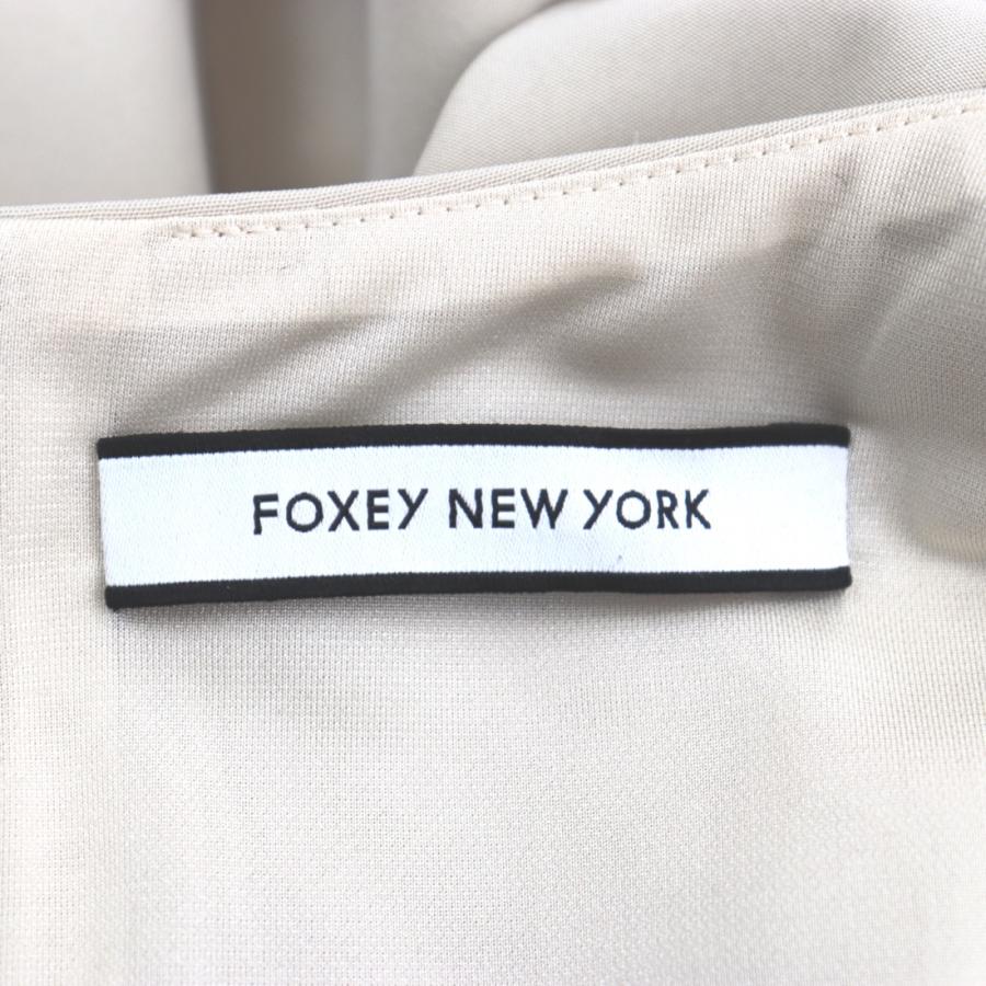 美品 フォクシー ニューヨーク ノースリーブ ワンピース レディース ベージュ系 38 FOXEY NEW YORK｜opal-shop1｜07