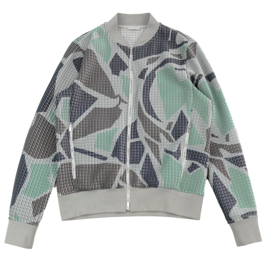 HERMES 美品 エルメス 19SS 3Dジオメトリックワッフルブルゾン メンズ 