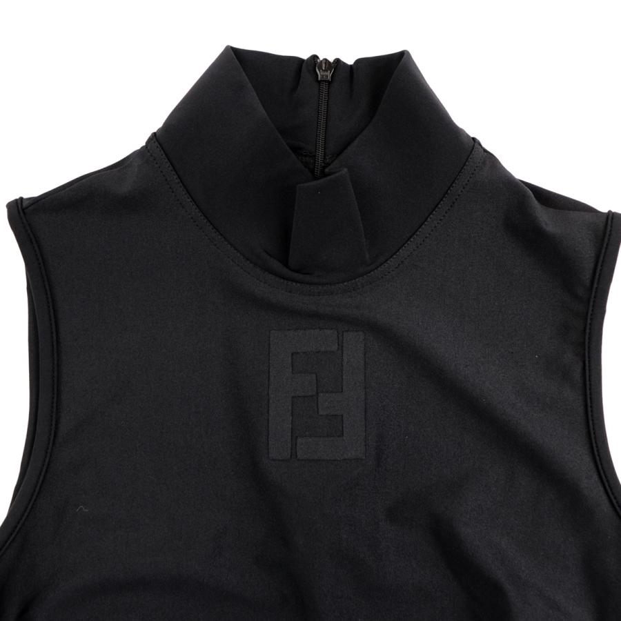 FENDI 美品 フェンディ FFロゴ ジャージーハイネック FENDI 美品 フェンディ FFロゴ ジャージーハイネック
