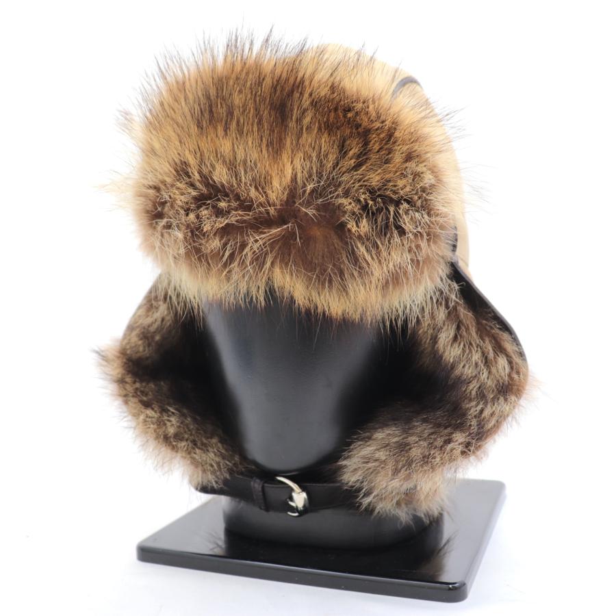 GUCCI ラクーン カシミヤ 帽子 フライトキャップ GUCCI ラクーン