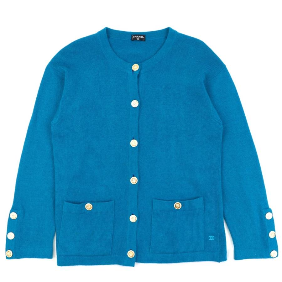 希少　シャネル　ココマーク　クローバーボタン　カシミヤロングカーディガン　ニット 楽天市場】シャネル CHANEL ココボタン カシミヤ ロング カーディガン