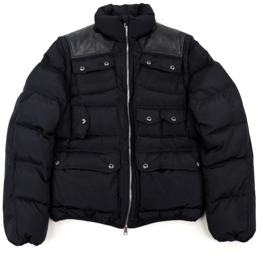 美品 ルイヴィトン 2WAY ジップアップダウンジャケット メンズ 黒  