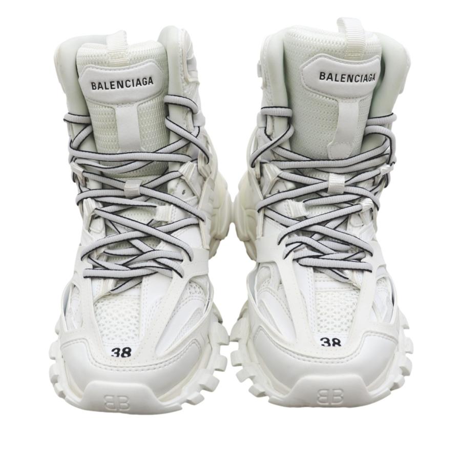 美品 バレンシアガ トラック ハイク ハイカット スニーカー レディース 白 黒 38 TRACK HIKE BALENCIAGA