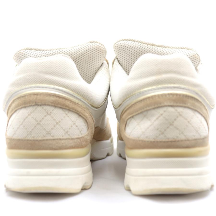 美品 値下げ中 CHANELシャネル スニーカー 36 スエード ベージュ 靴 opal-shop1_2100020000019797