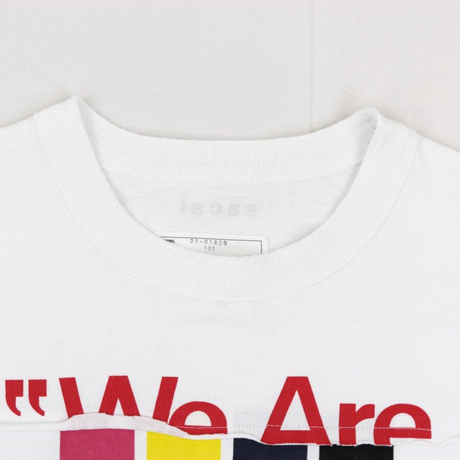 sacai 21ss archive mix Tシャツ 白2 紙タグあり sacai 21ss archive mix Tシャツ 白2 紙タグあり