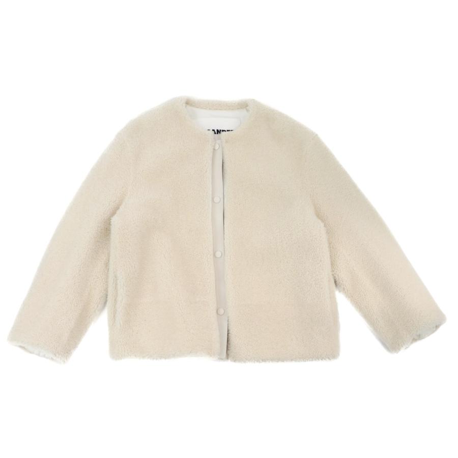 JIL SANDER 美品 ジルサンダー ノーカラームートンジャケット