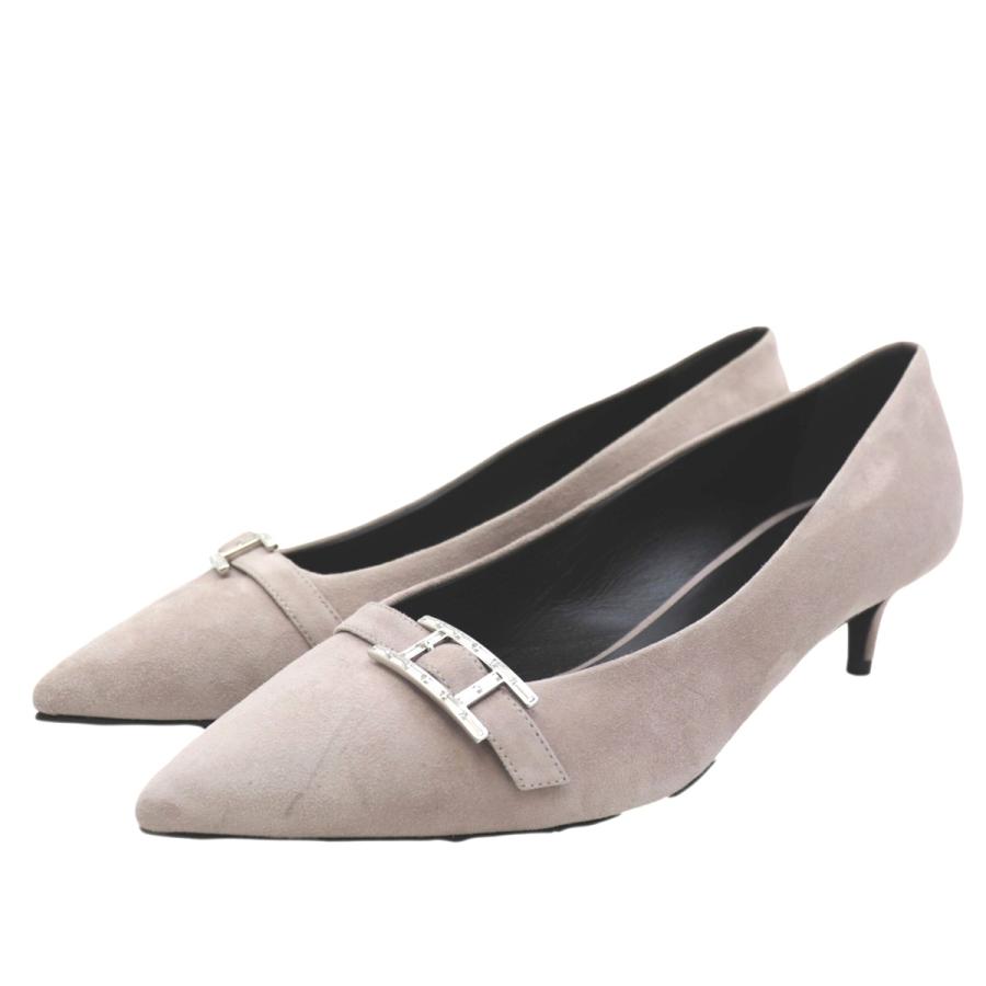 HERMES 美品 エルメス ブラッシュ40 アピ スエードヒールパンプス