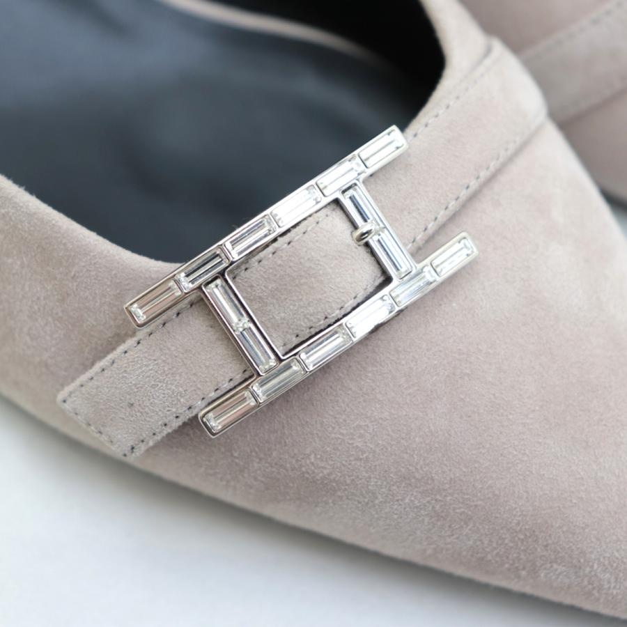 HERMES 美品 エルメス ブラッシュ40 アピ スエードヒール