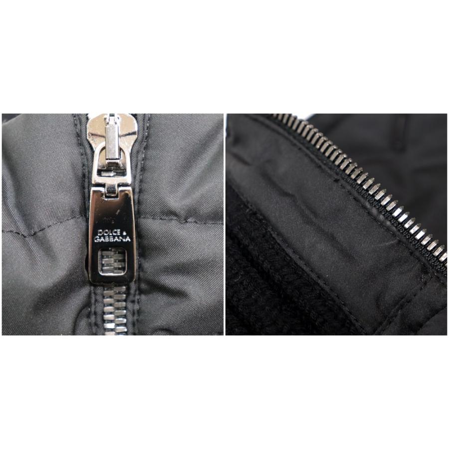 ドルチェアンドガッバーナ クラウン柄 ダウンジャケット メンズ 黒 黒 44 【バイキング】 DOLCE&GABBANA