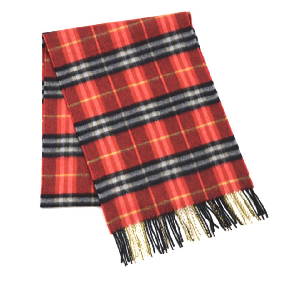 BURBERRY カシミヤマフラー バーバリーチェック フリンジ BURBERRY Burberry バーバリー マフラー Classic Checked Fringe