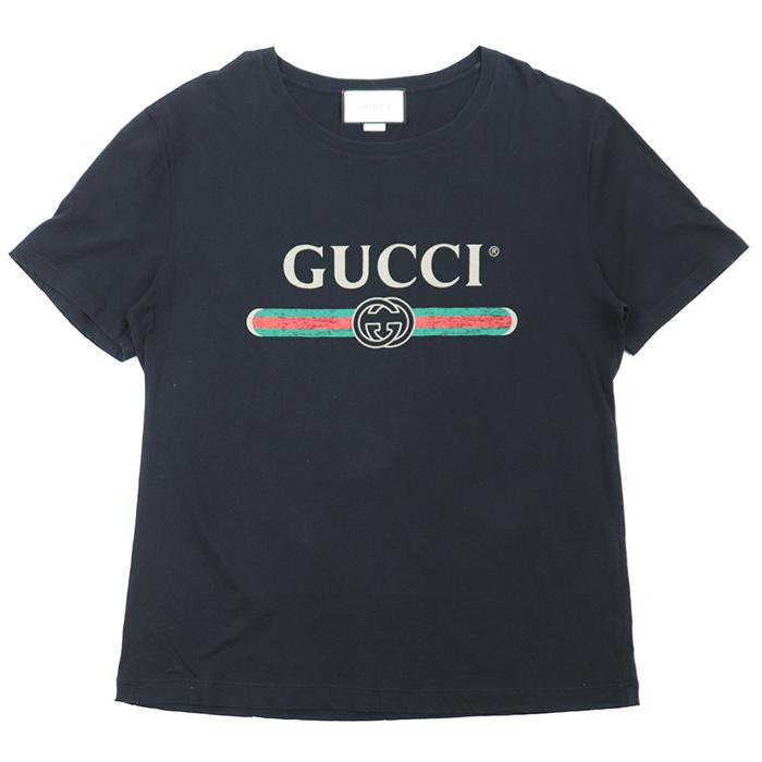 GUCCI グッチ ヴィンテージ GG インターロッキング ロゴ プリント 半袖 