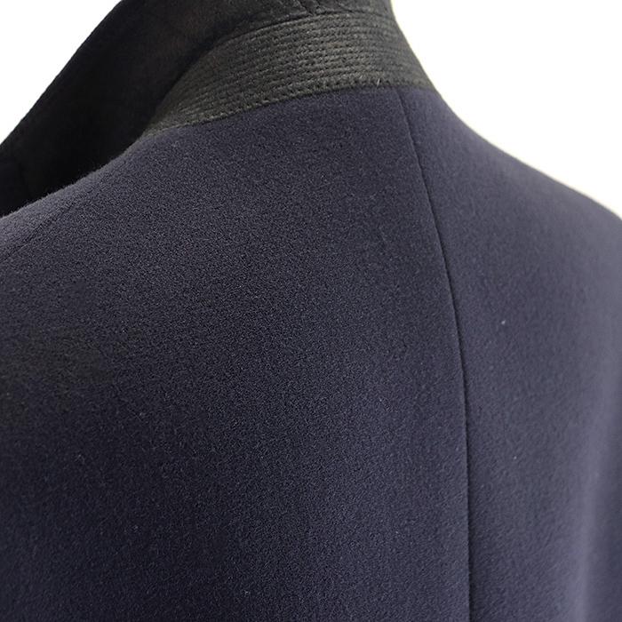 美品 CELINE フィービー期 ロングコート 42 ウール メルトン ネイビー CELINE セリーヌ 2 8H28/7165 フィービー期 クロンビー コート