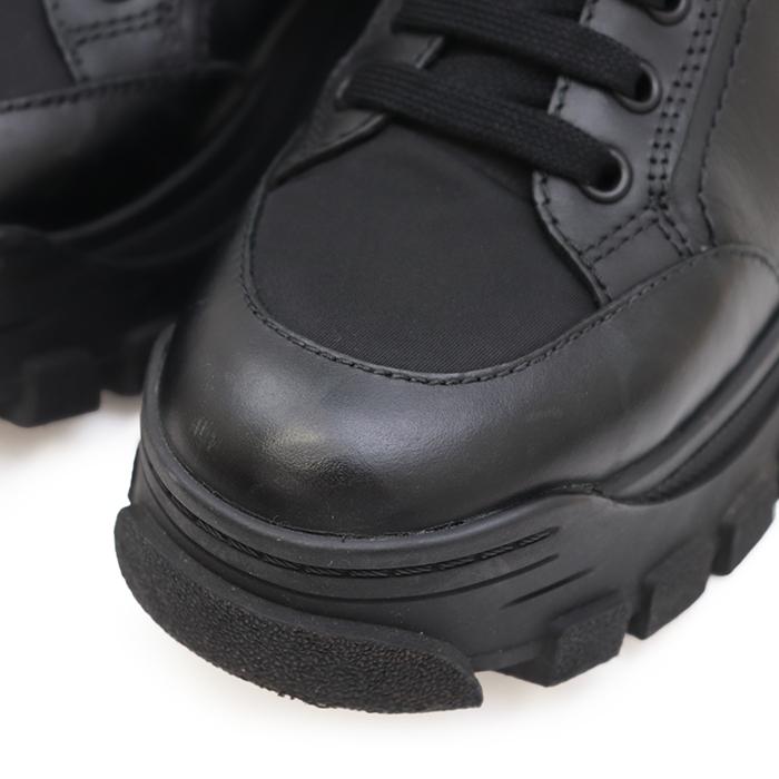 PRADA 【美品】プラダ ハイカット レースアップ レザー PRADA 【美品】プラダ ハイカット レースアップ レザー