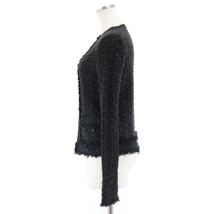 CHANEL 【美品】シャネル 05A P26249 ニット×ツイード コンビ