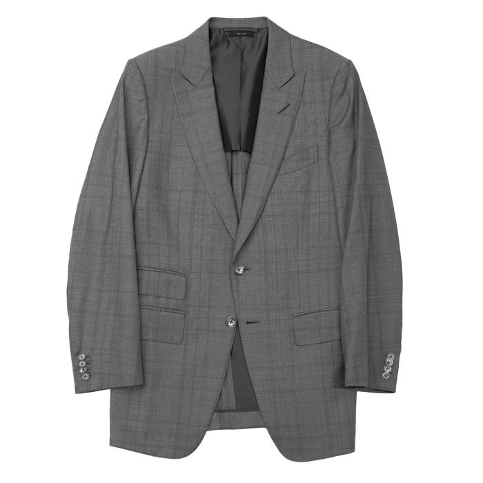 m 　TOMFORD ダークグレー スーツ TOM FORD シングルスーツ | グレー | FARFETCH JP