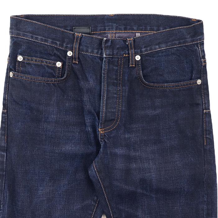 極美品 ディオールオム ボタンフライ デニムパンツ インディゴ 28 メンズ 極美品】ディオール スリムフィット ユーズド加工 ボタンフライ